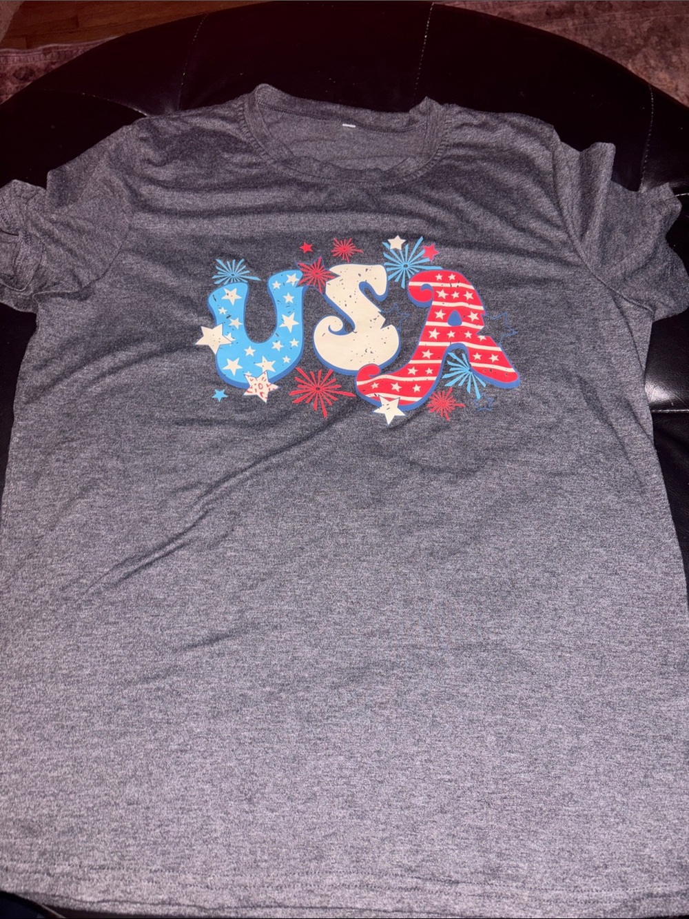USA Graphic Tee - Patriotic Stars & Stripes